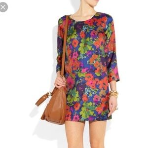 J. Crew | Jules silk floral dress with pockets